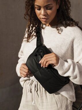 Calpak Luka Belt Bag in Matte Black